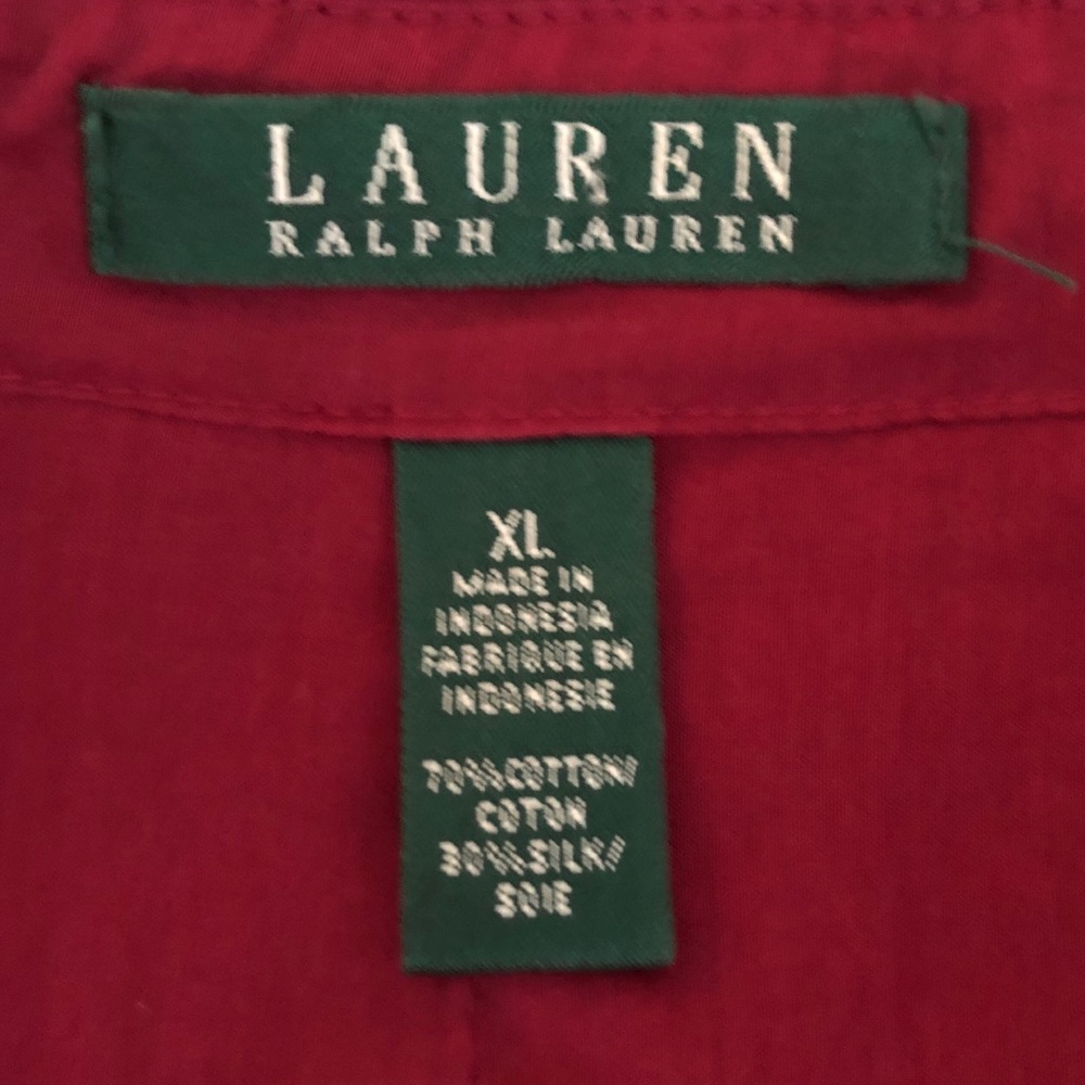 RALPH LAUREN Women's Long Sleeve Silk Blouse XL - Picture 7 of 7